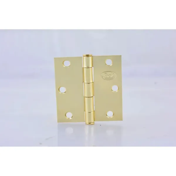 Bisagra Cuadrada 3' X 3' Latón Brillante Lock 6 Orificios (LBC30LB)