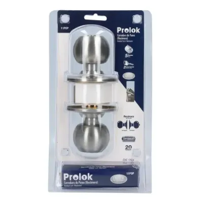 Cerradura De Bola Pomo Para Recámara Acero Inoxidable Prolok