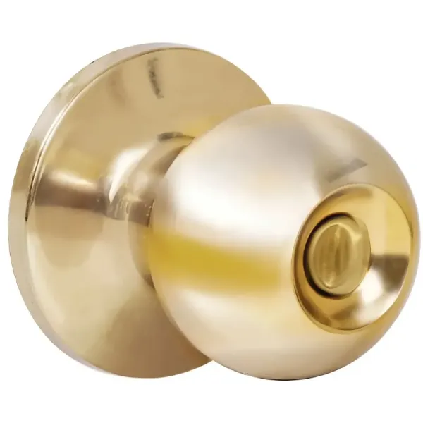 Cerradura De Bola Pomo Para Baño Latón Brillante Prolok (15POP)