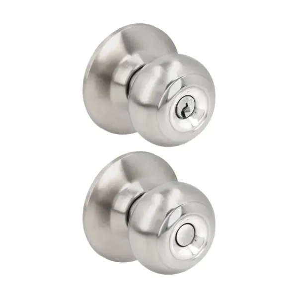 Cerradura Ovalada Pomo Para Entrada Acero Inoxidable Prolok (22POP)