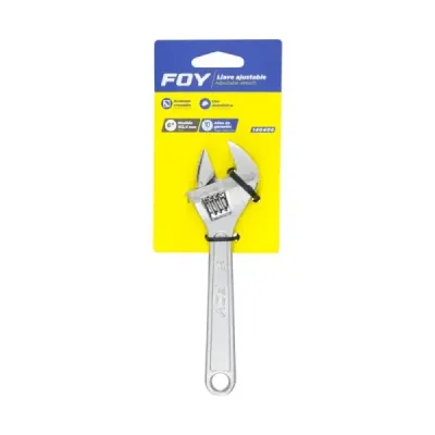 Llave Expansiva 6' Apertura 3/4' Foy Acabado Cromado
