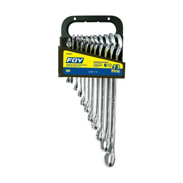 Juego 11 Llaves Mixtas Con Ratchet 1/4' A 1' Foy (140460)