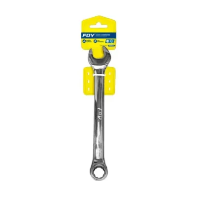 Llave Mixta Pulida 17 Mm Largo 8' Uso Hogar Foy