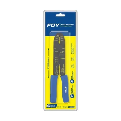 Alicate Pelacable 9' 10 - 22 Awg Foy Con Mordaza De Crimpar
