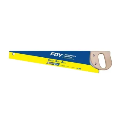 Serrucho Mango Madera 16' Hoja Acero Templado 0.90 Mm Foy