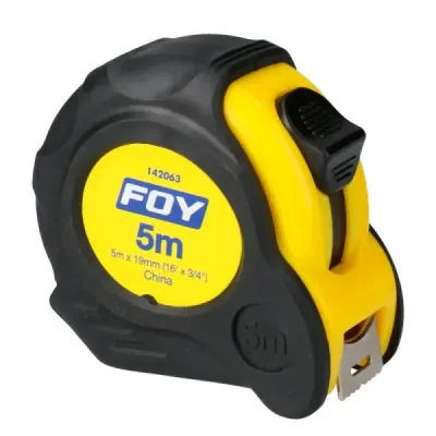 Flexómetro Cuerpo Anti-impacto 5 M X 3/4' Foy Con Remaches
