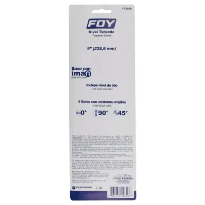 Juego 2 Niveles De Gota 9' 3 Ventanas Foy Con Nivel De Hilo