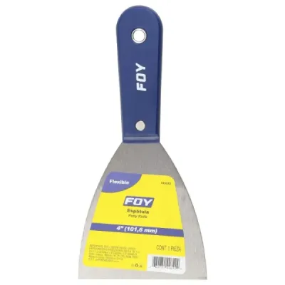 Espátula Flexible 4' Acero Alto Carbón Foy Doble Remache