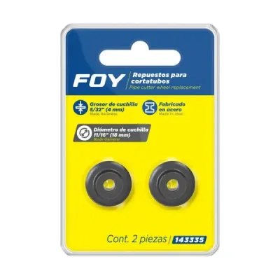 Cuchilla Repuesto Para Cortatubos De Aluminio Foy 143305