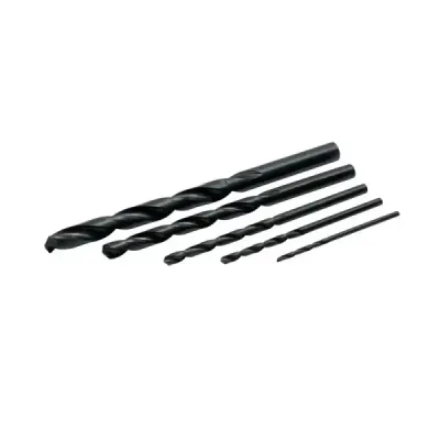 Juego De 5 Brocas Negras Acero Alta Velocidad 118° Foy