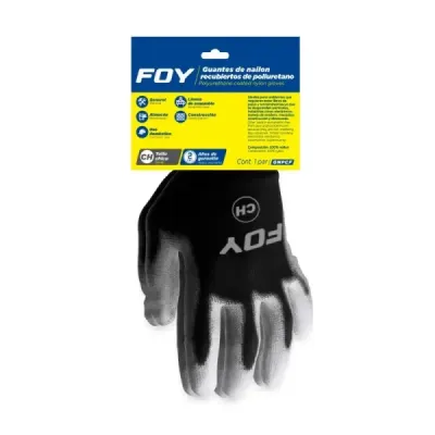 Guantes De Nailon Recubrimiento Poliuretano Pequeños Foy
