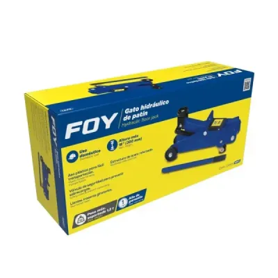 Gato Hidráulico De Patín 1.5 Toneladas Compacto 38 Cm Foy