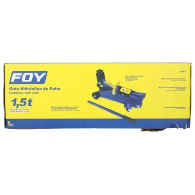 Gato Hidráulico De Patín 1.5 Toneladas Compacto 38 Cm Foy