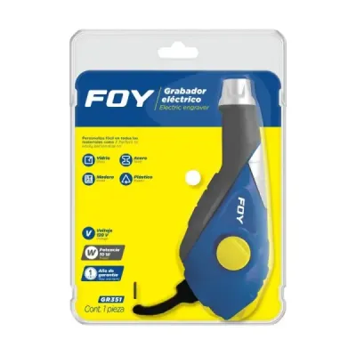 Grabador Eléctrico 8 W 7200 Gpm Foy Con 2 Plantillas