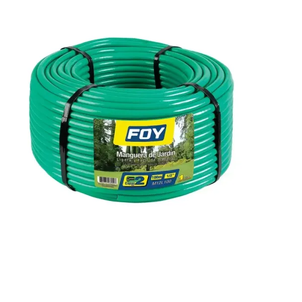 Manguera De Agua Para Jardín 100 M X 1/2' Lisa Foy 2 Capas (M12L100)
