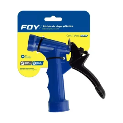 Pistola De Riego Plástica 4' Foy Con Seguro Riego Continuo