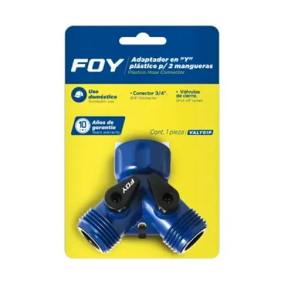 Adaptador Para Manguera Llave De Agua Forma Y En Abs Foy