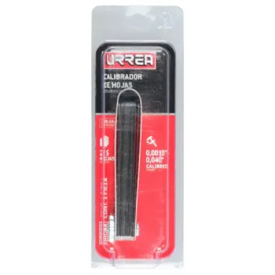 Calibrador De Galgas De 25 Hojas 0.0015' A 0.040' Urrea