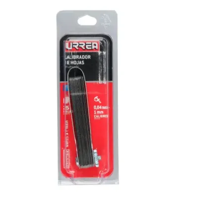 Calibrador De Galgas De 25 Hojas 0.04 Mm A 1.00 Mm Urrea