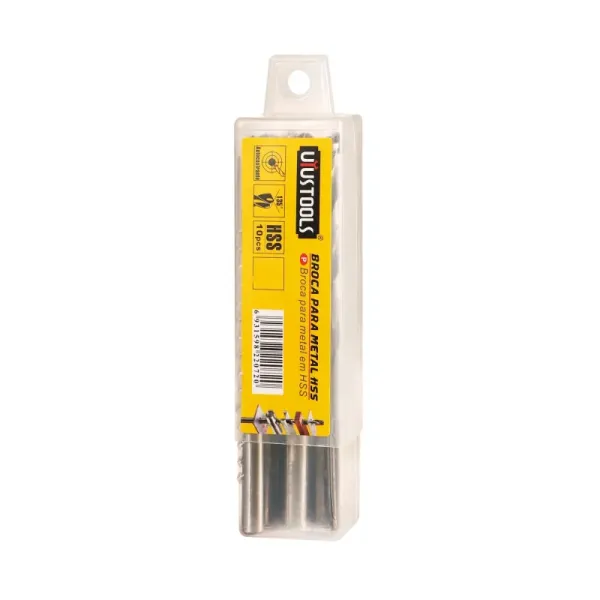 Broca Metal Hss 15/64' (6mm) Uyustools 135° 10 Unidades (BCF1564)