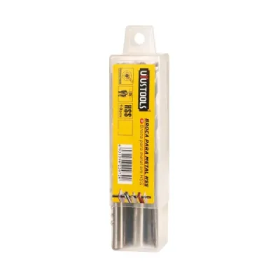 Broca Metal Hss 3/16' (4.8mm) Uyustools 135° 10 Unidades