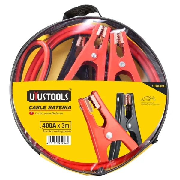 Cable Pasa Corriente Iniciar Batería 3m X 400a Uyustools (CBA40U)