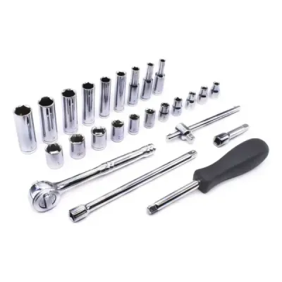 Juego De Copas Dados 25 Piezas 1/4' Métrico Uyustools