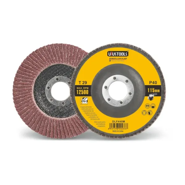 Disco Lija Flap Para Madera P40 115 Mm 12500 Rpm Uyustools (DLF440M)