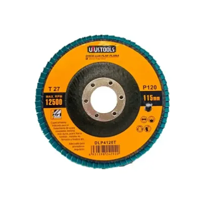Disco Lija Flap Plano Metal 115x22.2mm Uyustools Grano 120
