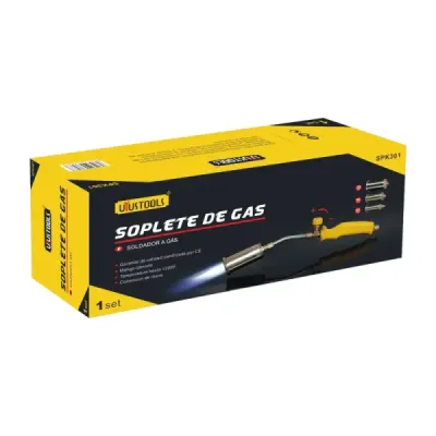 Soplete De Gas 3 Boquillas 30-40-50 Mm 1200°c Uyustools