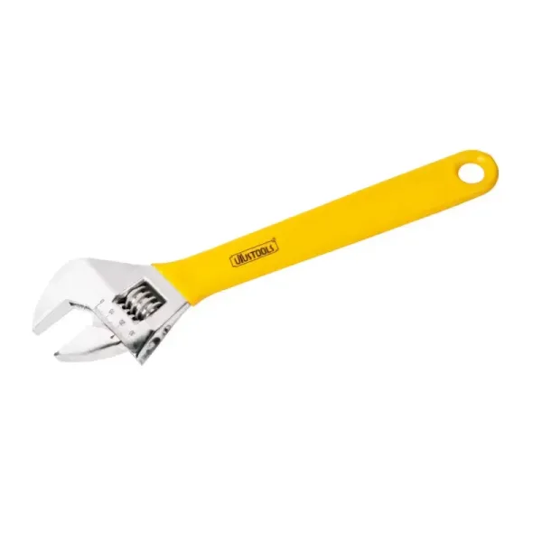 Llave Perico Inglesa 12' Mango Con Vinil Uyustools En Cromo (YFP012)