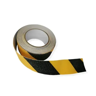 Cinta Antideslizante Amarilla Y Negra 10 M X 50 Mm Ferrawyy