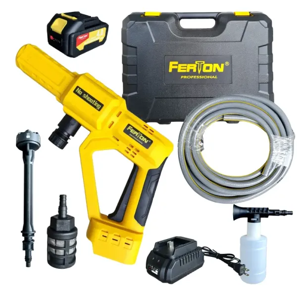 Hidrolavadora Inalámbrica 20 V 38 Bar Ferton Con Jabonera (HDI80F)