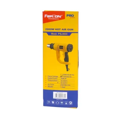 Pistola De Calor 2000 W 110 V 650°C Uyustools 250/500 L/Min Ferton