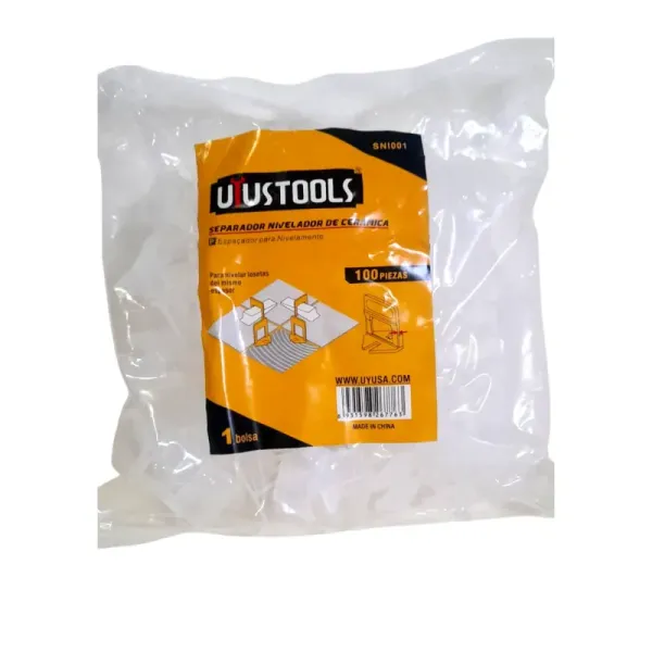 Set 100 Clip Separador Nivelador Ceramica 1.5 Mm Uyustools (SNI015)