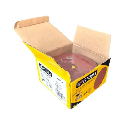 Set 50 Discos Lija Velcro 4.1/2' Grano 120 Uyustools Madera