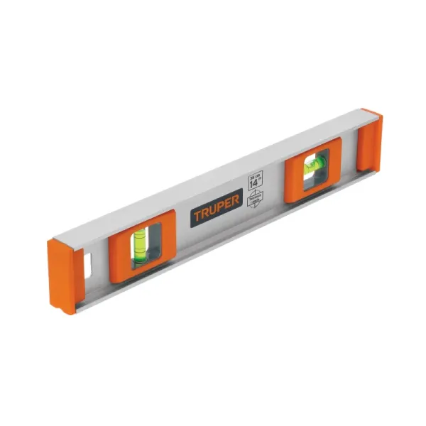 Nivel Aluminio 14' (35 Cm) 2 Gotas Truper 0° Y 90° (NP-14 - 17032)