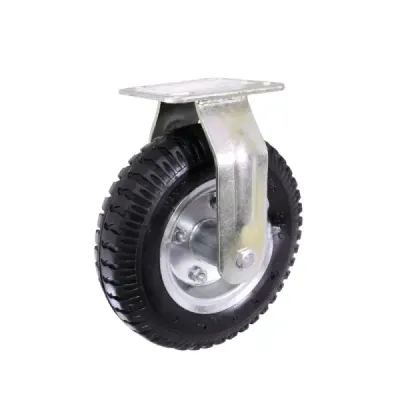 Rodachina Rueda Neumática 10' Toolcraft 150 Kg Placa Fija