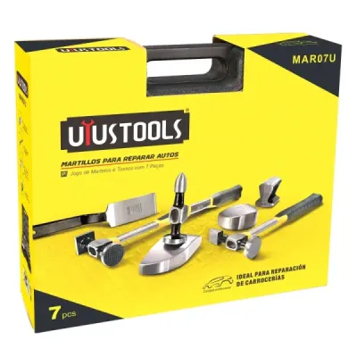 Set 7 Martillos Reparador Carrocería Uyustools Auto Latonero