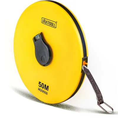 Cinta Métrica Decámetro 50mx12.8mm Uyustools Fibra De Vidrio