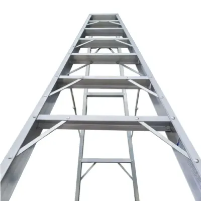 Escalera Tijera 9 Peldaños 3 Metros Bullcorp En Aluminio