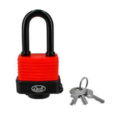 Candado Largo Impermeable Exterior 40 Mm Lock Llave Estándar