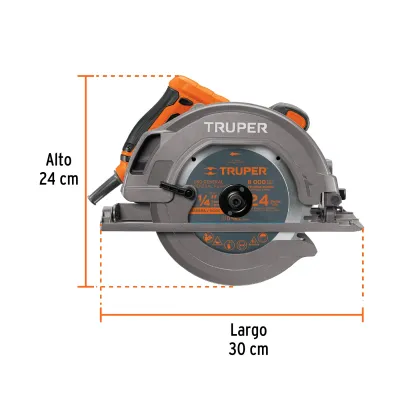 Sierra Circular 7-1/4' 1750w Truper Pro 45°/90° 5500rpm