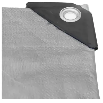 Lona Impermeable Gris 1.5x2m Reforzada Toolcraft Uso Rudo