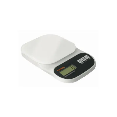 Báscula Balanza Digital Plato De Vidrio 5 Kg Truper Lcd Tara