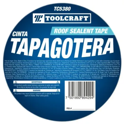 Cinta Tapagoteras 4' X 10 Metros Toolcraft De Uso General