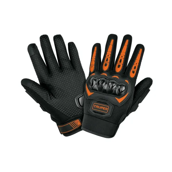 Guantes Moto Rígidos Talla 10 Truper Limpia Visor Dedo Touch (GU-974 - 103877)