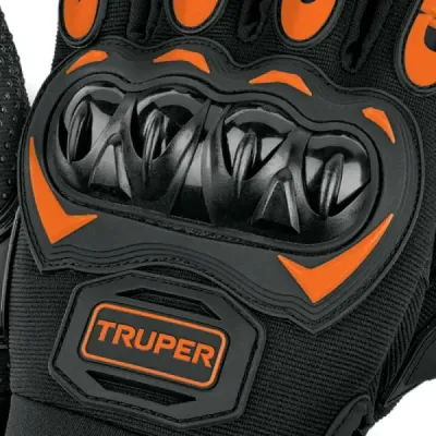 Guantes Moto Rígidos Talla 10 Truper Limpia Visor Dedo Touch