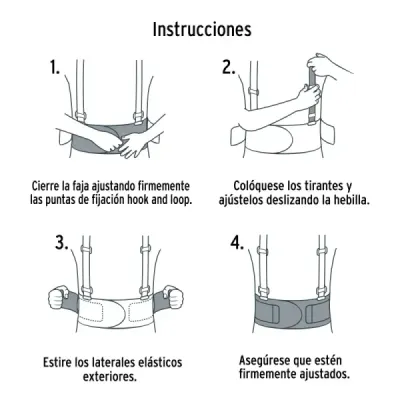 Faja Lumbar Ajustable Talla Grande Truper Objetos Pesados