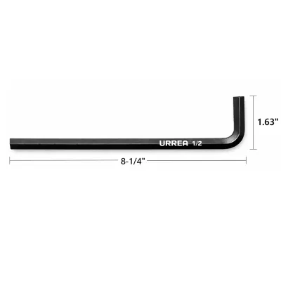 Llave Bristol Larga Tipo L 1/2' Industrial Urrea Negra
